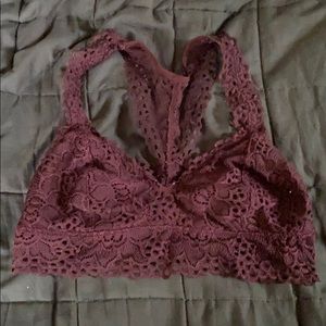 maroon bralette